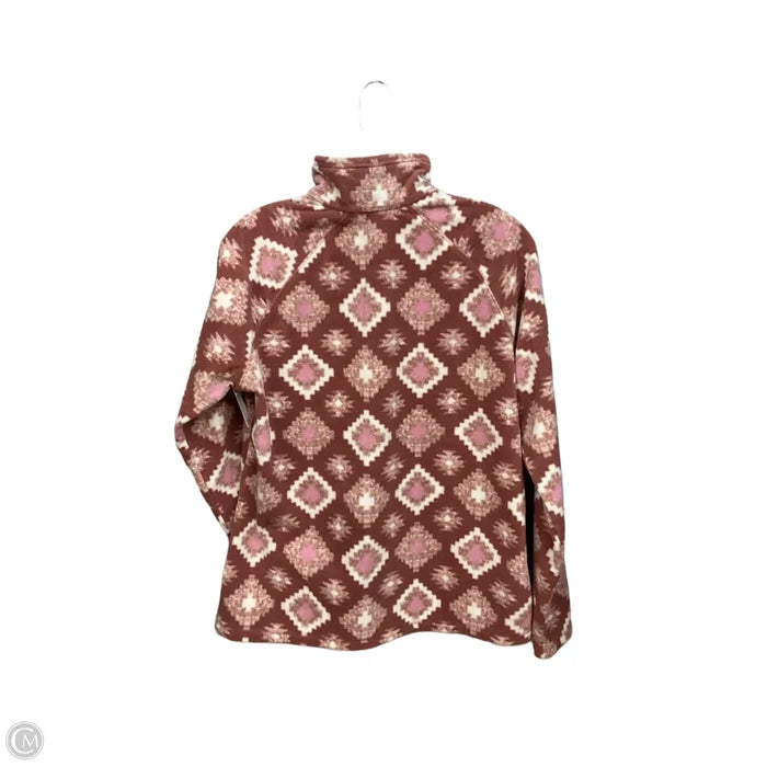 Jacket Fleece By Eddie Bauer In Multi-colored, Size: L