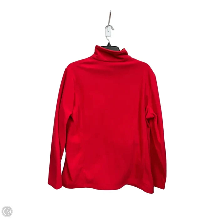 Jacket Fleece By Lands End In Red, Size: Xl