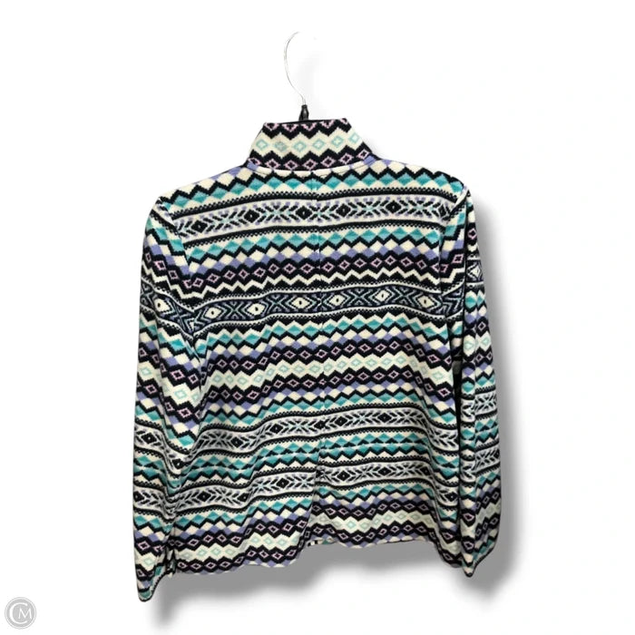 Jacket Fleece By Talbots In Multi-colored, Size: Lp