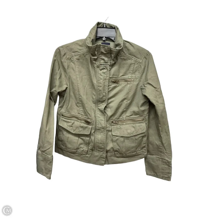 Jacket Moto By Gap In Green, Size: S