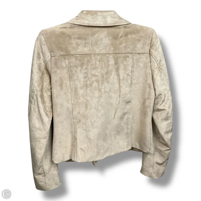 Jacket Moto By Mi Ami In Tan, Size: S