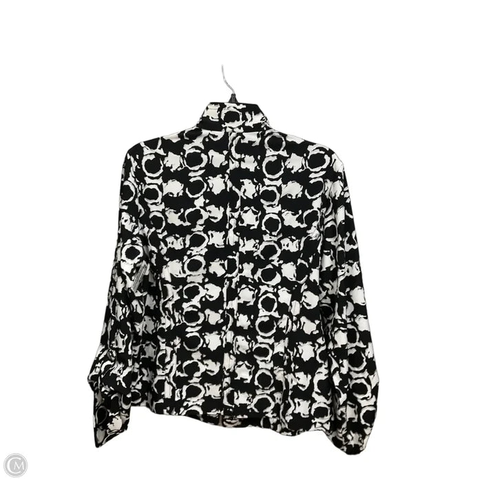 Jacket Other By Chicos In Black & White, Size: M