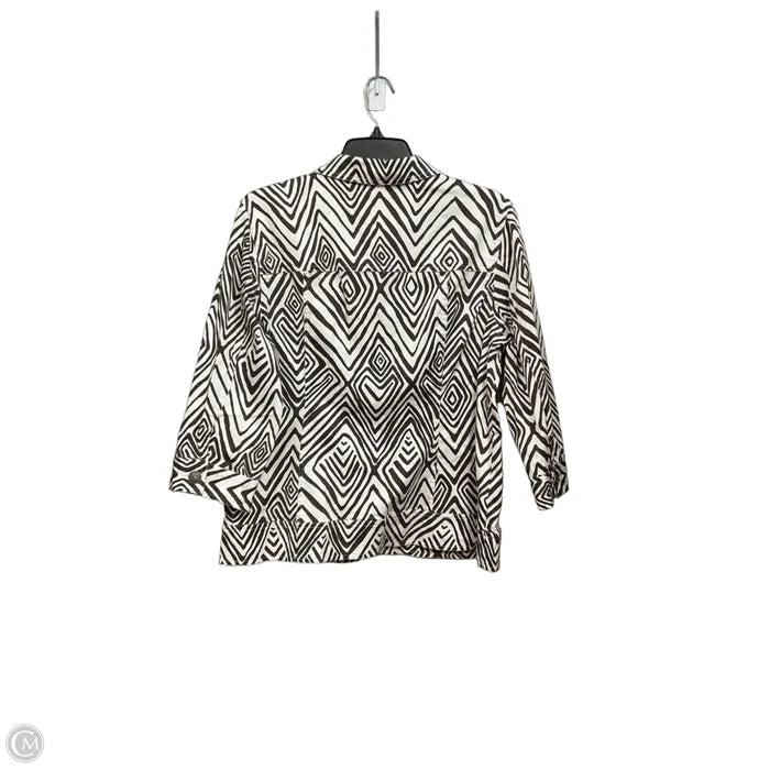 Jacket Other By Chicos In Brown & White, Size: L