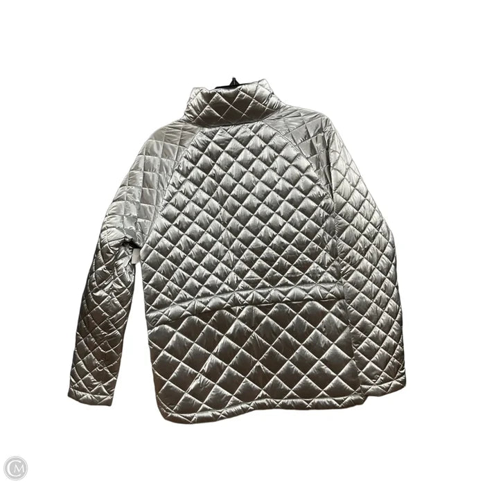 Jacket Puffer & Quilted By Athleta In Silver, Size: S