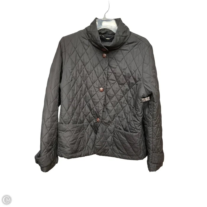 Jacket Puffer & Quilted By Jones New York In Black, Size: L