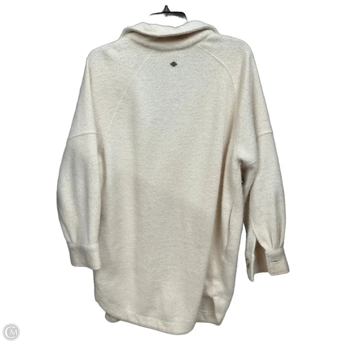 Jacket Shirt By Calia In Cream, Size: M