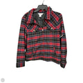 Jacket Shirt By Christopher And Banks In Plaid Pattern, Size: M