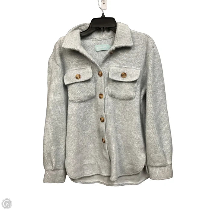 Jacket Shirt By Clothes Mentor In Blue, Size: Xs