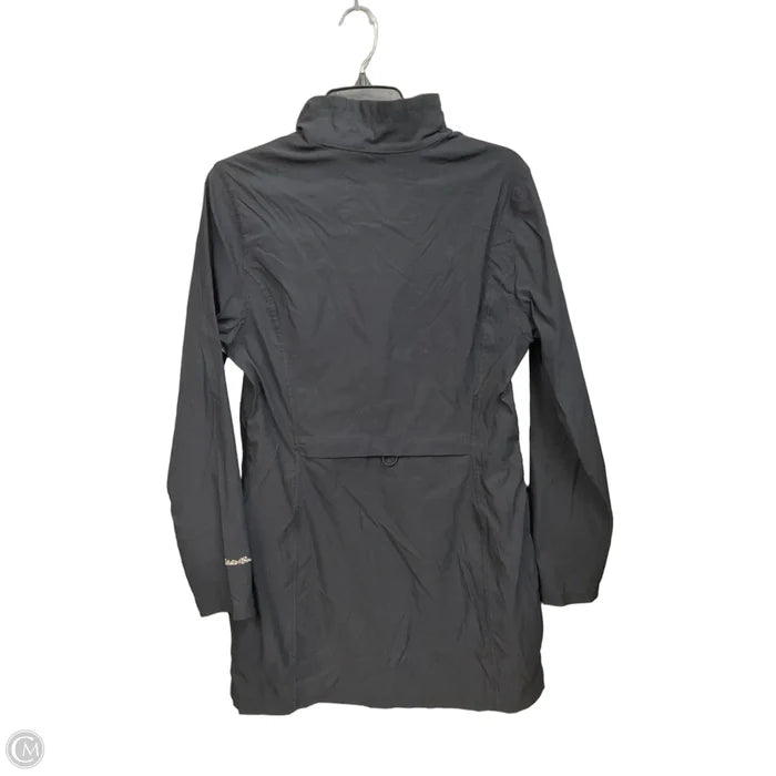 Jacket Windbreaker By Eddie Bauer In Black, Size: M