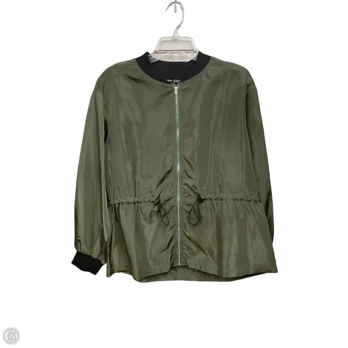 Jacket Windbreaker By Shein In Green, Size: S