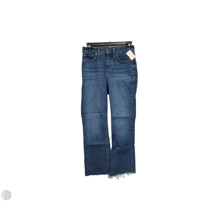 Jeans Boot Cut By Madewell In Blue Denim, Size: 0