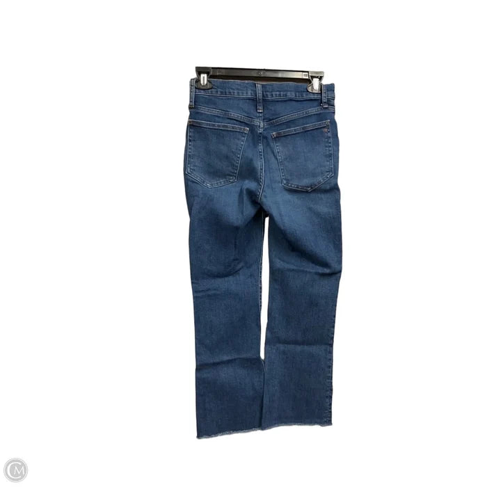Jeans Boot Cut By Madewell In Blue Denim, Size: 0