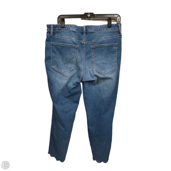 Jeans Cropped By Crown And Ivy In Blue Denim, Size: 14