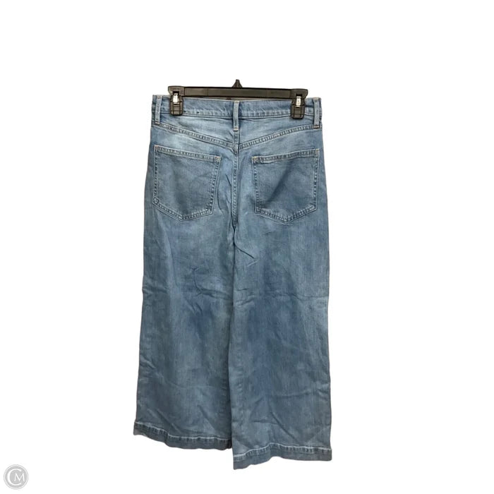 Jeans Cropped By Gap In Blue Denim, Size: 8