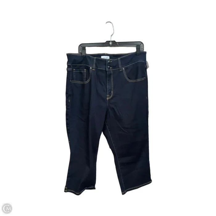 Jeans Cropped By Lane Bryant In Blue Denim, Size: 18
