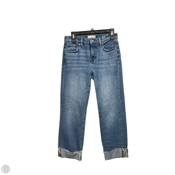 Jeans Cropped By Loft In Blue Denim, Size: 0