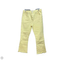 Jeans Cropped By Loft In Yellow Denim, Size: 4
