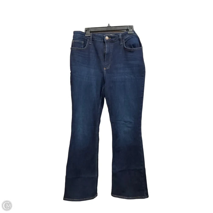 Jeans Flared By Lee In Blue Denim, Size: 14