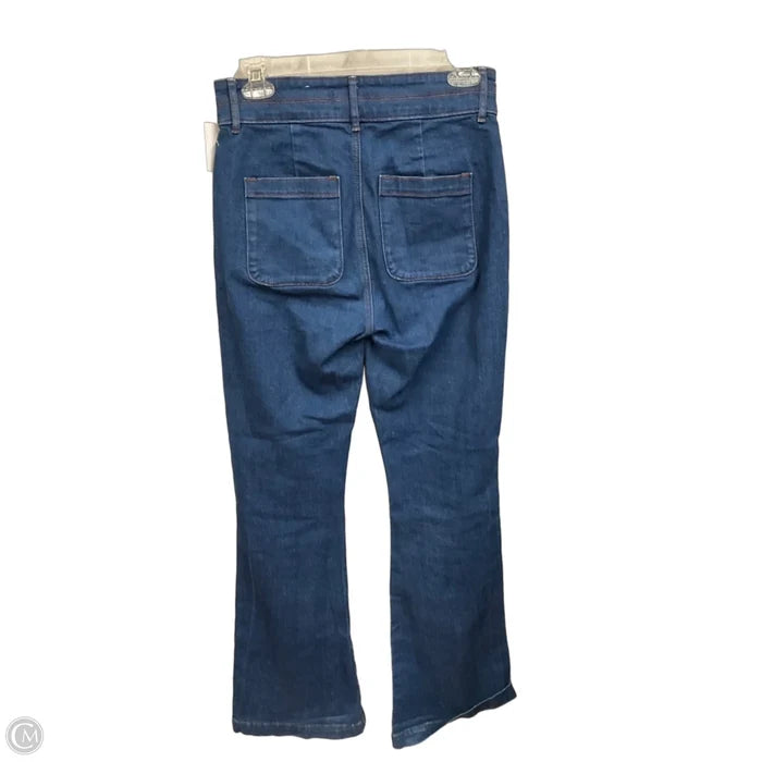 Jeans Flared By Loft In Blue Denim, Size: 2