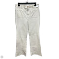 Jeans Flared By Loft In Cream Denim, Size: 8