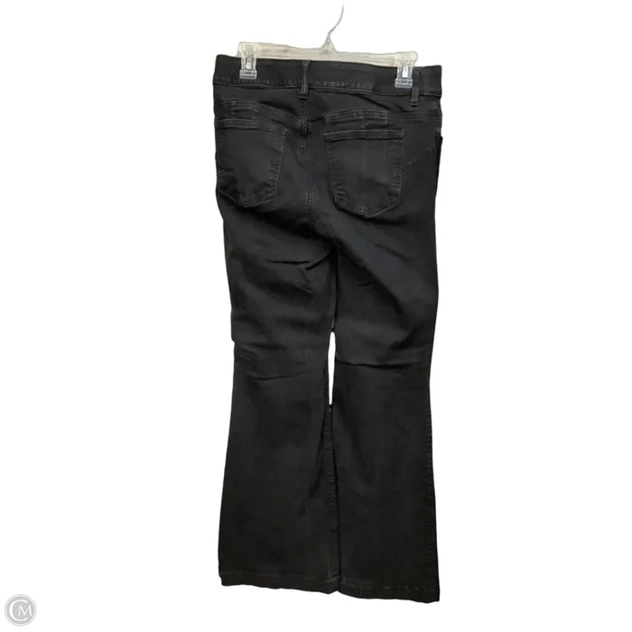 Jeans Flared By Torrid In Black Denim, Size: 10