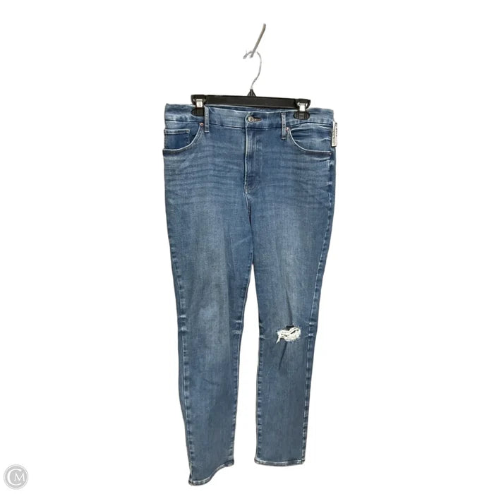 Jeans Skinny By Express In Blue Denim, Size: 12