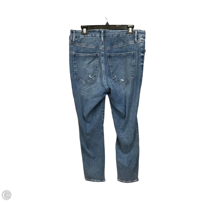 Jeans Skinny By Express In Blue Denim, Size: 12