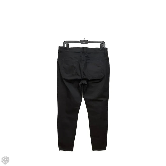 Jeans Skinny By Gap In Black Denim, Size: 14