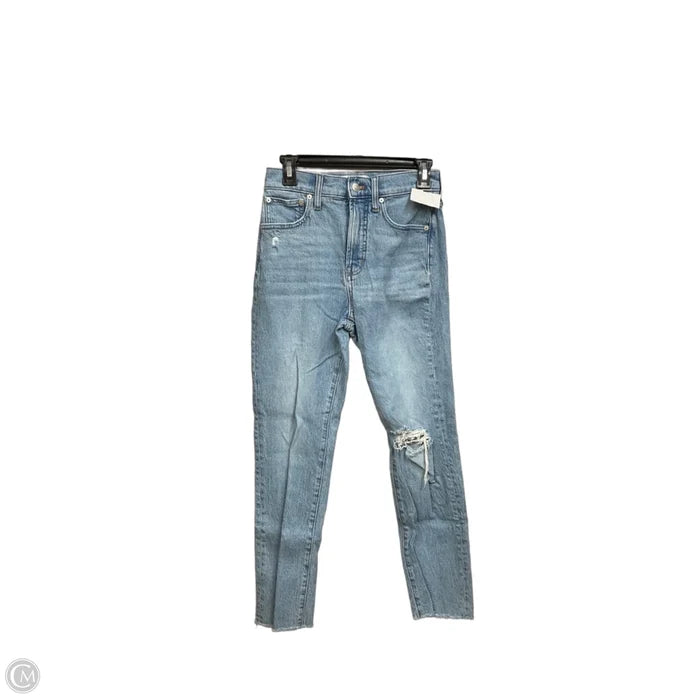 Jeans Skinny By Madewell In Blue Denim, Size: 0