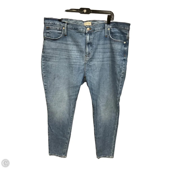 Jeans Skinny By Madewell In Blue Denim, Size: 18