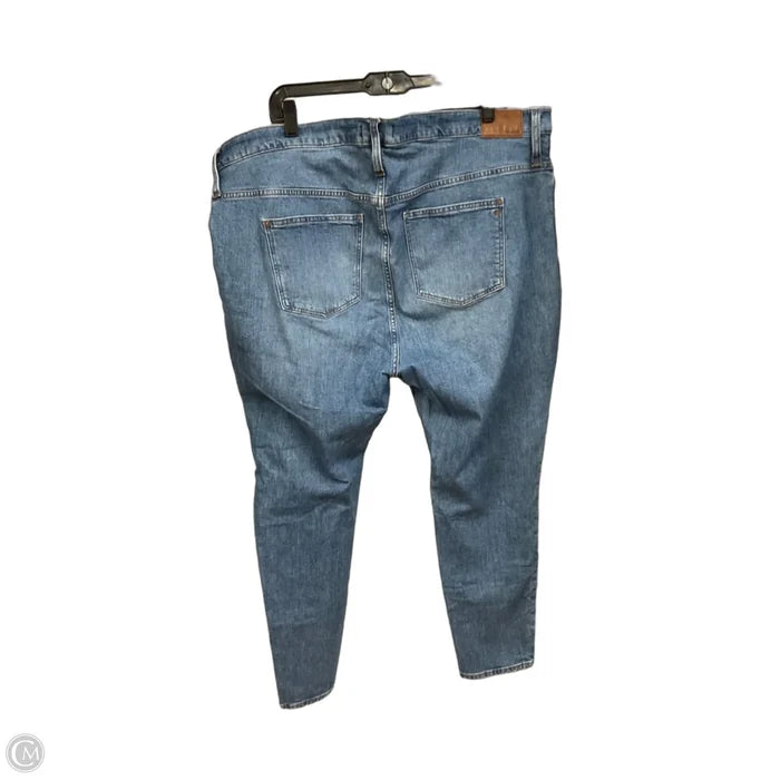 Jeans Skinny By Madewell In Blue Denim, Size: 18