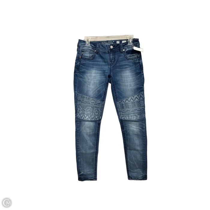 Jeans Skinny By Miss Me In Blue Denim, Size: 4