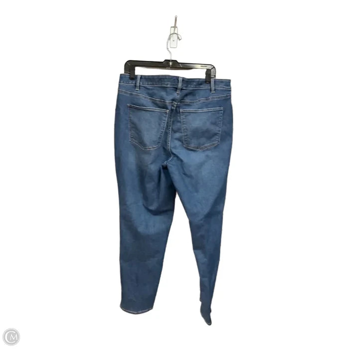 Jeans Skinny By Talbots In Blue Denim, Size: 16