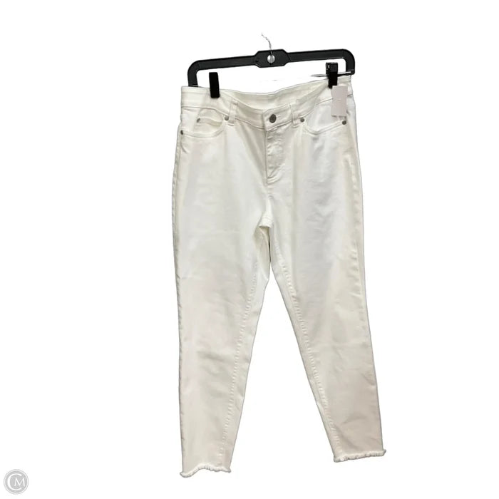Jeans Skinny By Vince Camuto In White Denim, Size: 10