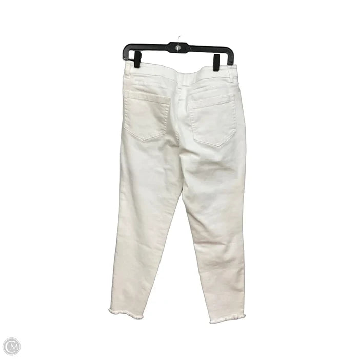 Jeans Skinny By Vince Camuto In White Denim, Size: 10