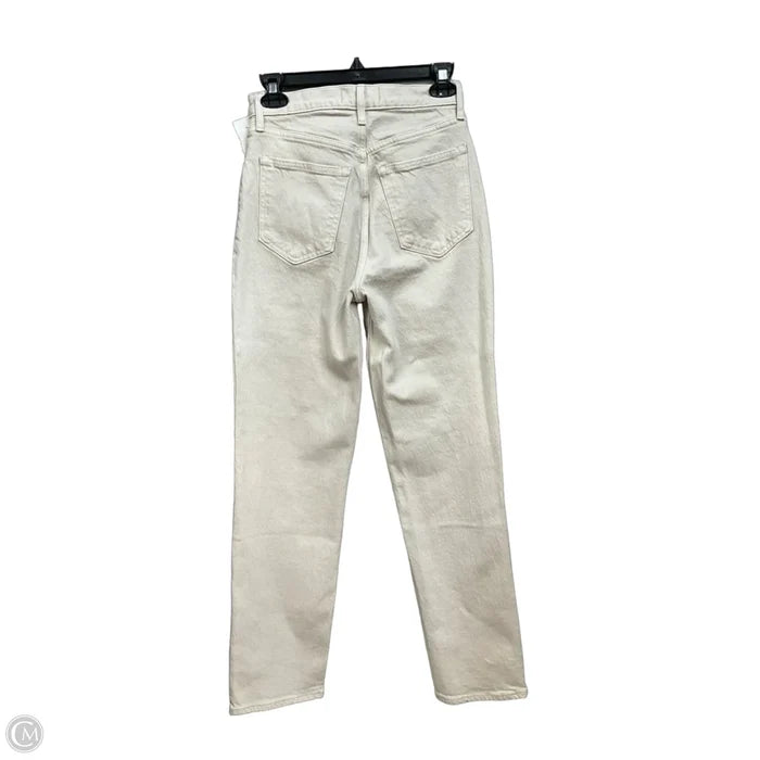 Jeans Straight By Abercrombie And Fitch In Beige, Size: 0