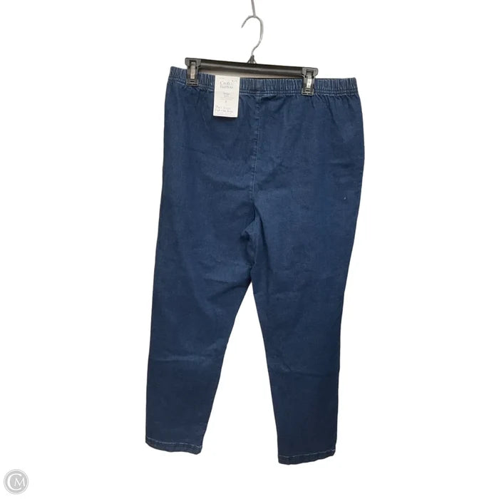Jeans Straight By Croft And Barrow In Blue Denim, Size: 16