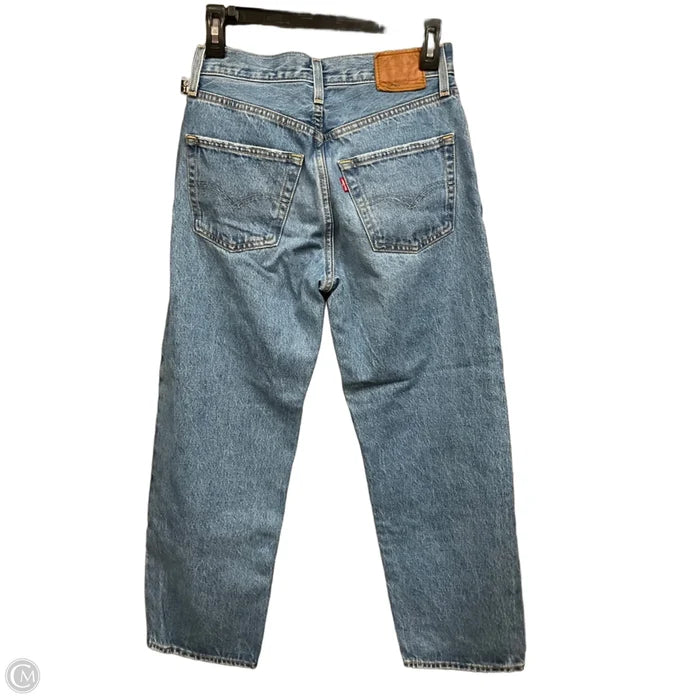 Jeans Straight By Levis In Blue Denim, Size: 0