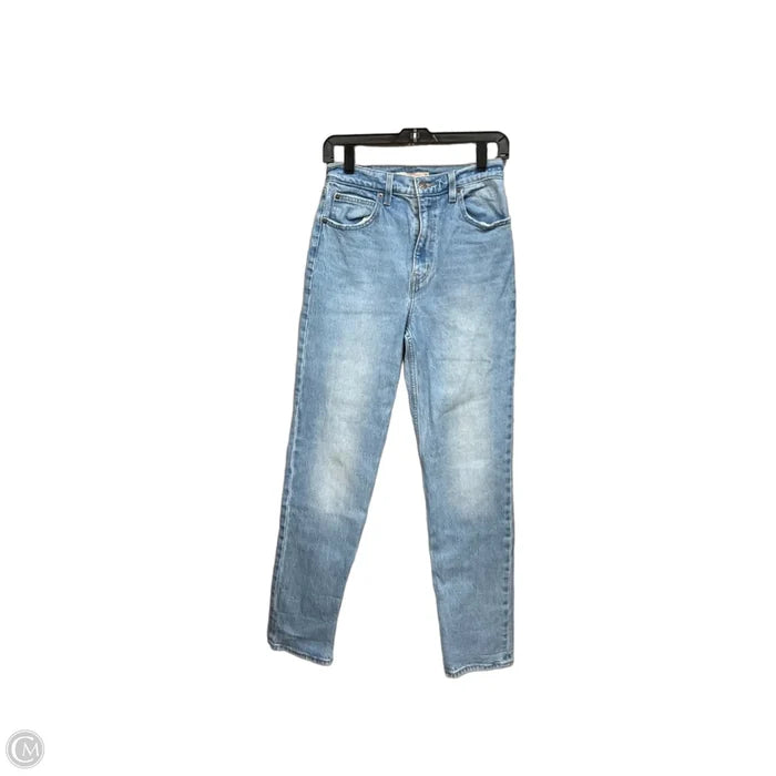 Jeans Straight By Levis In Blue Denim, Size: 2