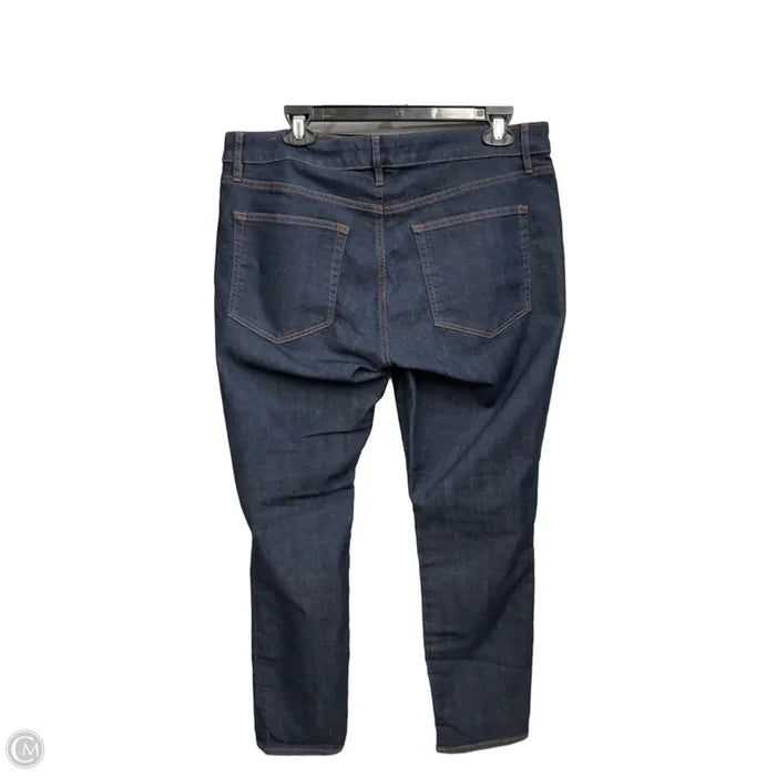 Jeans Straight By Loft In Blue Denim, Size: 12