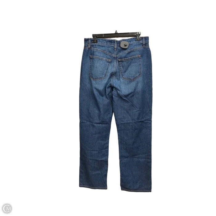 Jeans Straight By Loft In Blue Denim, Size: 8