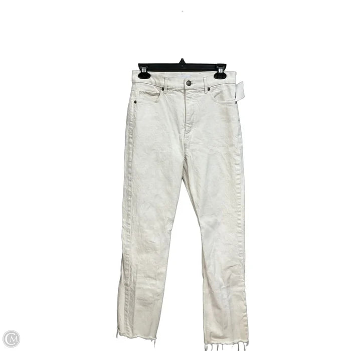 Jeans Straight By Loft In White, Size: 2
