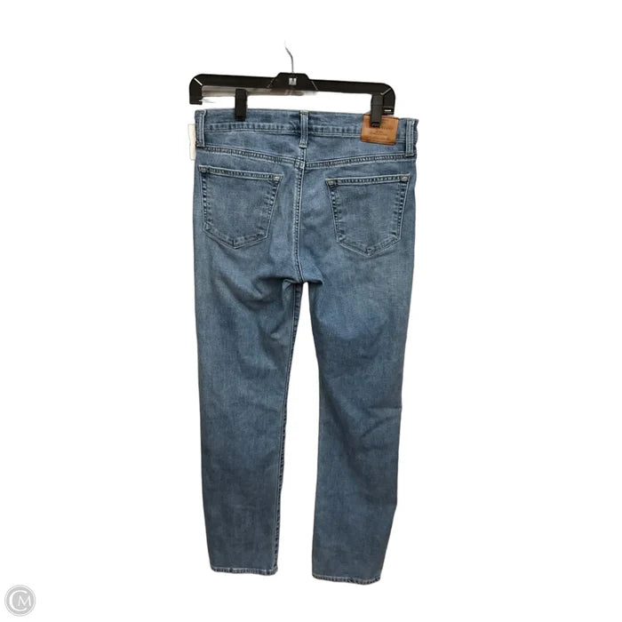 Jeans Straight By Lucky Brand In Blue Denim, Size: 10