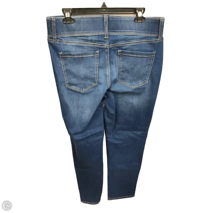 Jeans Straight By Nine West Apparel In Blue Denim, Size: 14