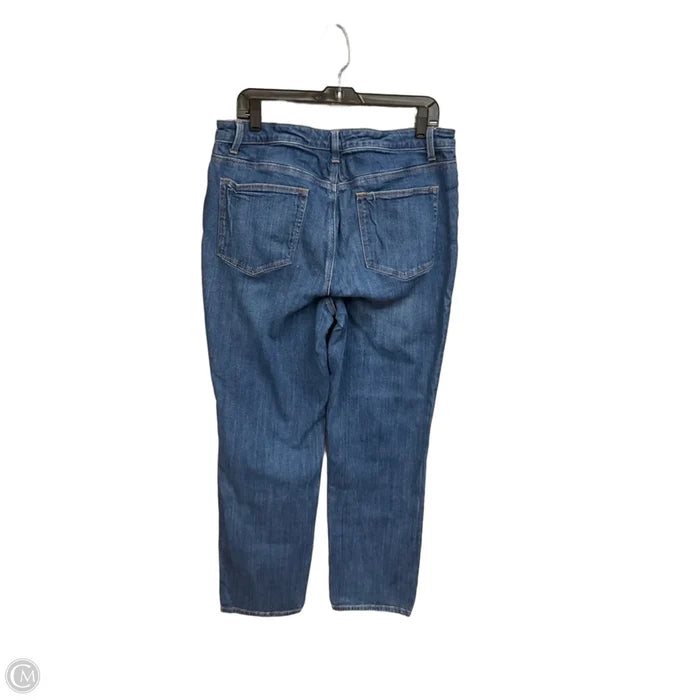 Jeans Straight By Talbots In Blue Denim, Size: 12