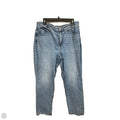 Jeans Straight By Talbots In Blue Denim, Size: 14