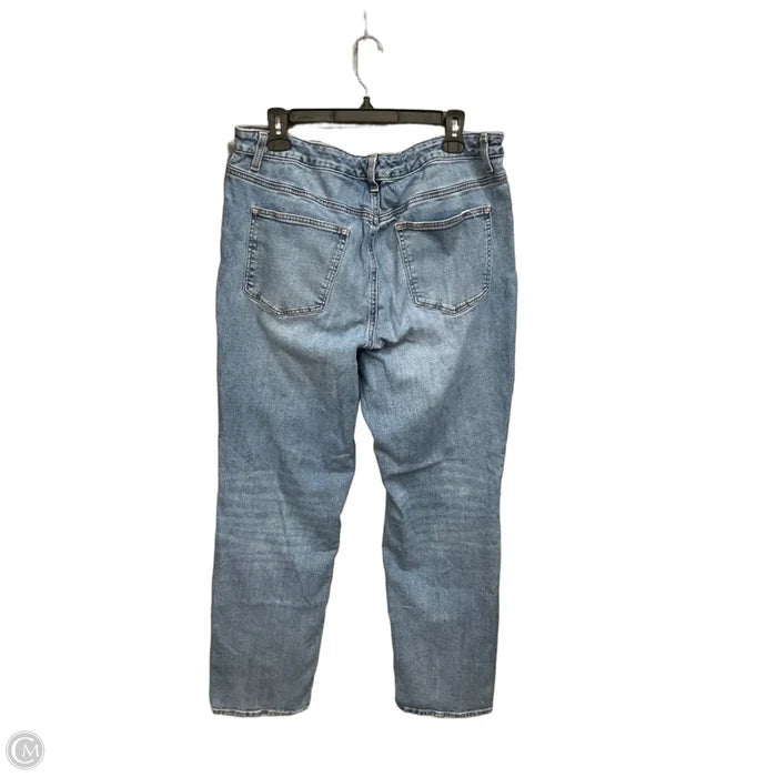 Jeans Straight By Talbots In Blue Denim, Size: 14