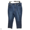 Jeans Straight By Talbots In Blue Denim, Size: 14p