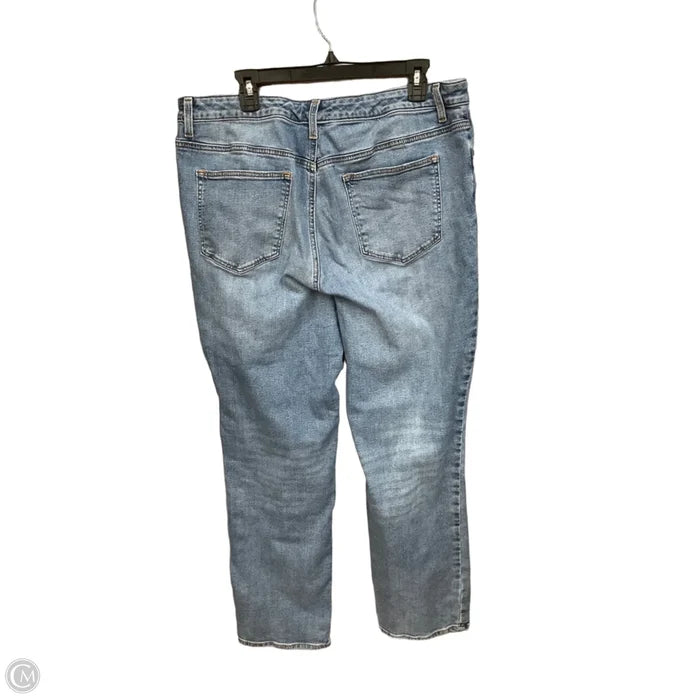 Jeans Straight By Talbots In Blue Denim, Size: 16