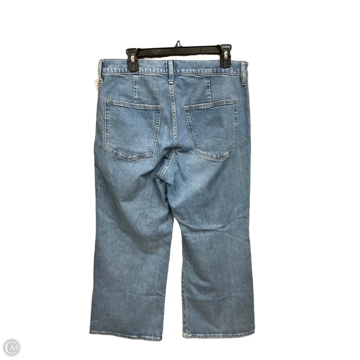 Jeans Wide Leg By J. Crew In Blue Denim, Size: 10
